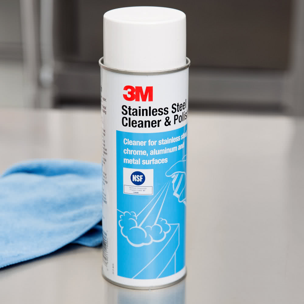 3M Stainless Steel Cleaner & Polish Aerosol, 600 ml — Bradechem