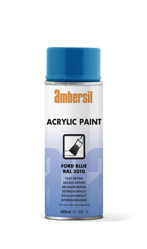 Ambersil Acrylic Paint Ford Blue RAL5010 400ml Bradechem