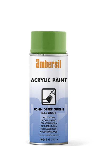 Ambersil Acrylic Paint John Deere Green RAL6001 400ml Bradechem