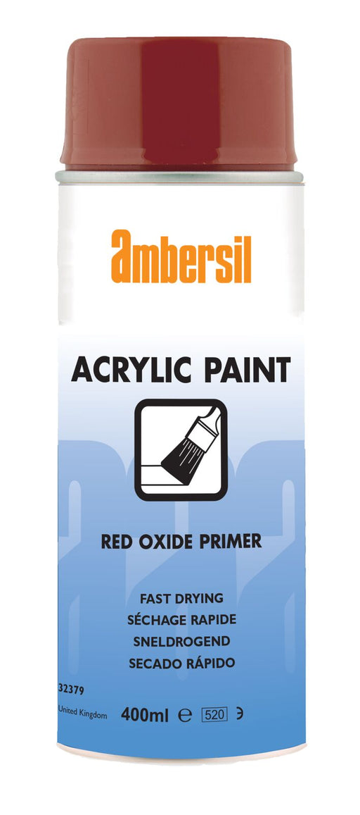 Ambersil Acrylic Paint Red Oxide Primer 400ml Bradechem
