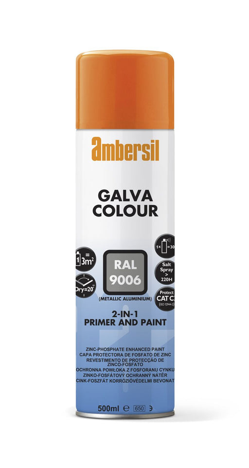Ambersil Galva Colour Silver RAL9006 500ml Bradechem
