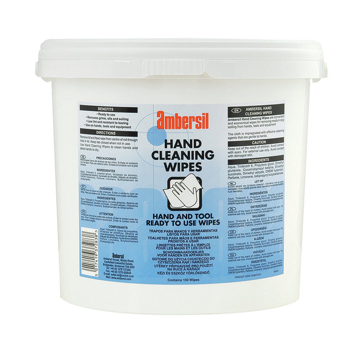 Ambersil Hand Cleaning Wipes 150 Tub Bradechem