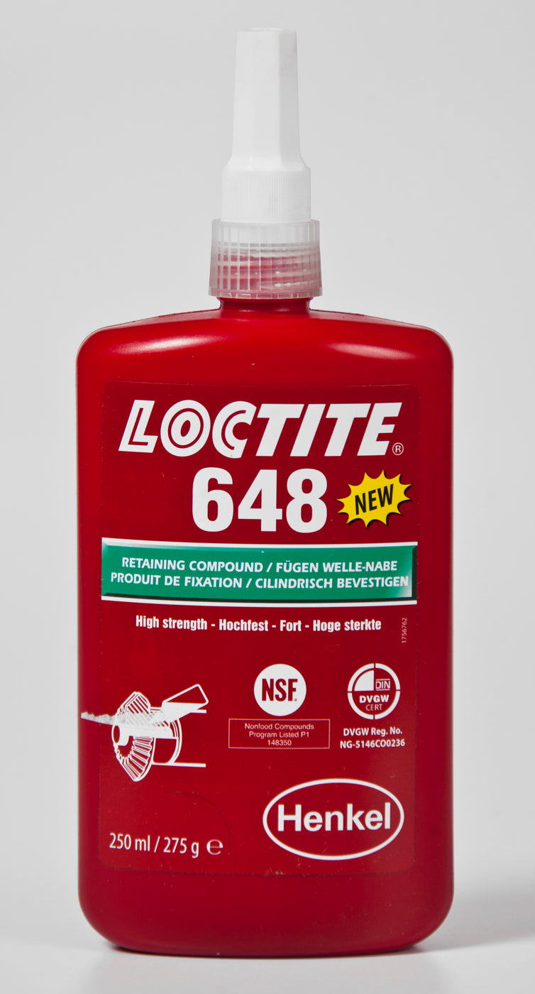 Henkel Anaerobe Fügeverbindung, LOCTITE, 250 ml, hochfest (648/250) - - Pneumatik - Hydraulik - Industriebedarf